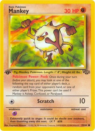 Image of Mankey 055/64  - Unlimited Jungle - Common