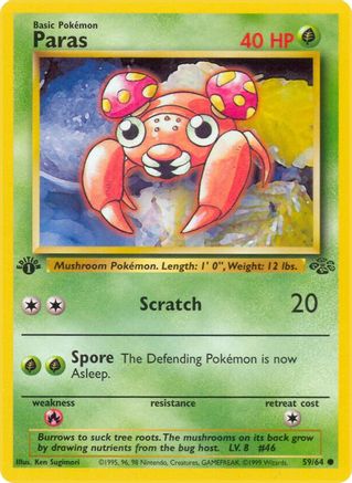 Image of Paras 059/64  - 1st Edition Jungle - Common
