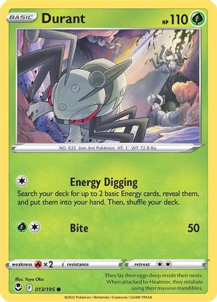Image of Durant 013/195  SWSH12 Silver Tempest - Common