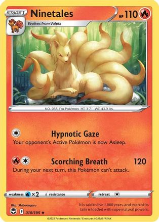 Image of Ninetales 018/195  SWSH12 Silver Tempest - Uncommon