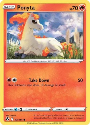 Image of Ponyta 021/195  SWSH12 Silver Tempest - Common