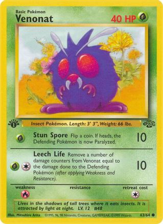 Image of Venonat 063/64  - Unlimited Jungle - Common