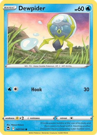 Image of Dewpider 047/195  SWSH12 Silver Tempest - Common