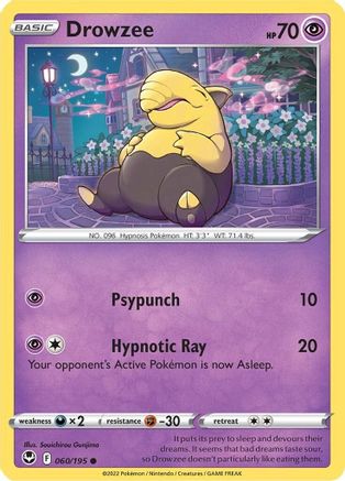 Image of Drowzee 060/195  SWSH12 Silver Tempest - Common