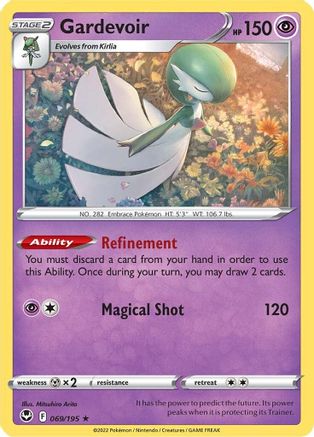 Image of Gardevoir 069/195  - Reverse Holofoil SWSH12 Silver Tempest - Rare
