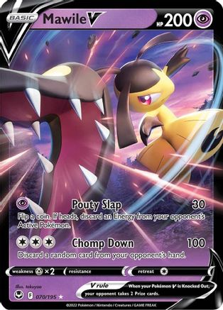 Image of Mawile V 070/195  - Holofoil SWSH12 Silver Tempest - Ultra Rare