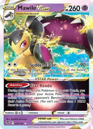 Image of Mawile VSTAR 071/195  - Holofoil SWSH12 Silver Tempest - Ultra Rare