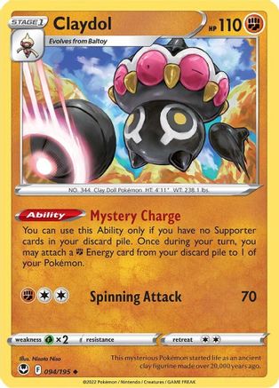 Image of Claydol 094/195  SWSH12 Silver Tempest - Uncommon