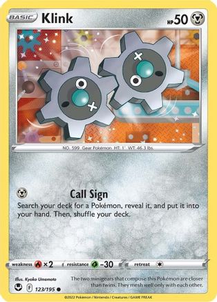Image of Klink 123/195  SWSH12 Silver Tempest - Common