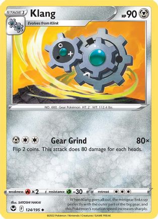 Image of Klang 124/195  SWSH12 Silver Tempest - Uncommon