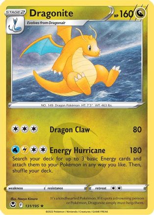Image of Dragonite 131/195  - Holofoil SWSH12 Silver Tempest - Holo Rare