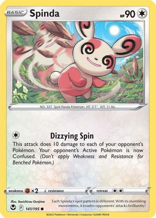 Image of Spinda 141/195  - Reverse Holofoil SWSH12 Silver Tempest - Common