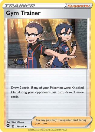 Image of Gym Trainer 158/195  SWSH12 Silver Tempest - Uncommon
