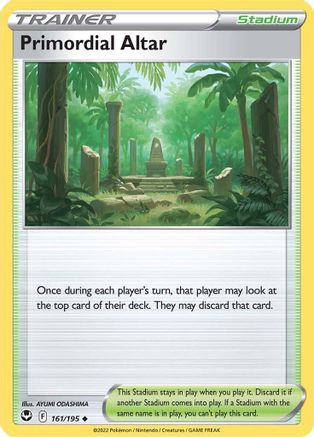 Image of Primordial Altar 161/195  - Reverse Holofoil SWSH12 Silver Tempest - Uncommon