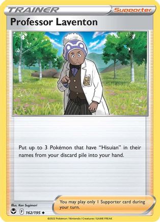 Image of Professor Laventon 162/195  - Reverse Holofoil SWSH12 Silver Tempest - Uncommon