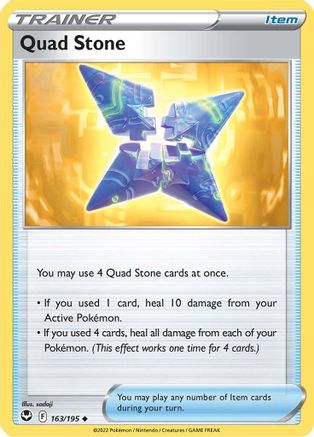 Image of Quad Stone 163/195  SWSH12 Silver Tempest - Uncommon