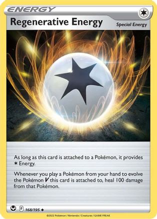 Image of Regenerative Energy 168/195  - Reverse Holofoil SWSH12 Silver Tempest - Uncommon
