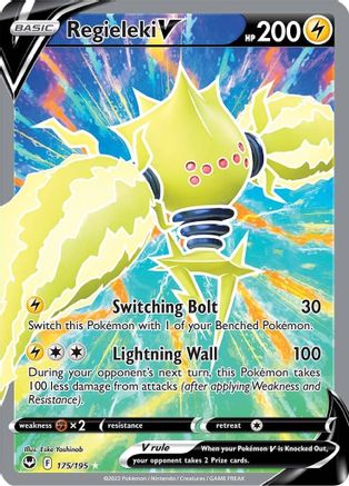 Image of Regieleki V (Full Art) 175/195  - Holofoil SWSH12 Silver Tempest - Ultra Rare