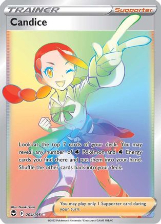 Image of Candice (Secret) 204/195  - Holofoil SWSH12 Silver Tempest - Secret Rare