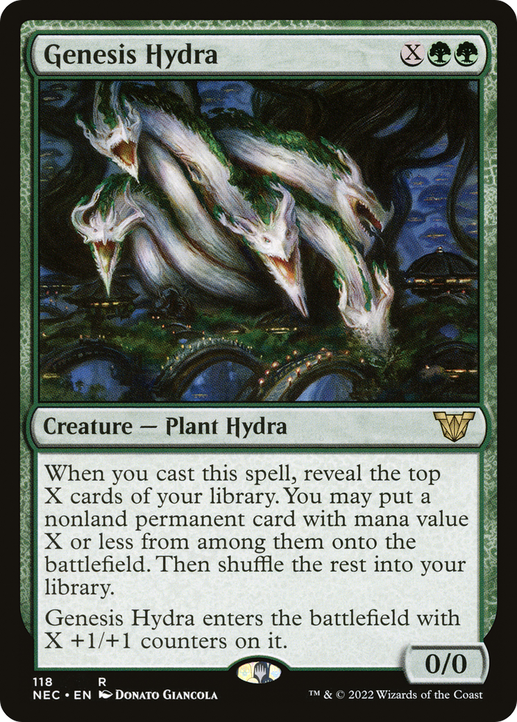 Image of Genesis Hydra (NEC-118) - Neon Dynasty Commander