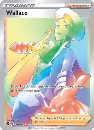 Image of Wallace (Secret) 208/195  - Holofoil SWSH12 Silver Tempest - Secret Rare