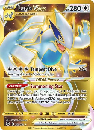 Image of Lugia VSTAR (Secret) (211) 211/195  - Holofoil SWSH12 Silver Tempest - Secret Rare