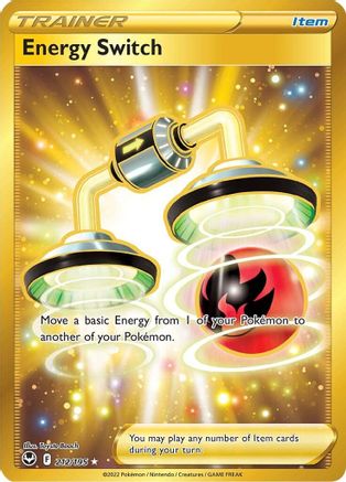 Image of Energy Switch (Secret) 212/195  - Holofoil SWSH12 Silver Tempest - Secret Rare