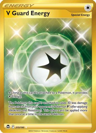 Image of V Guard Energy (Secret) 215/195  - Holofoil SWSH12 Silver Tempest - Secret Rare