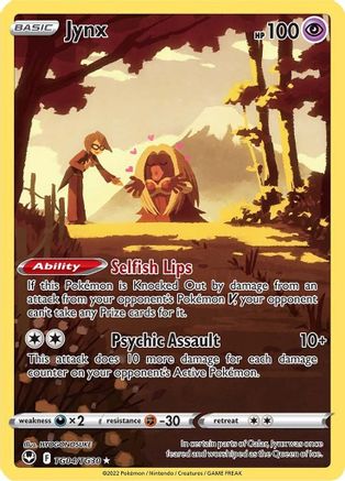 Image of Jynx TG04/TG30  - Holofoil SWSH12 Silver Tempest Trainer Gallery - Ultra Rare