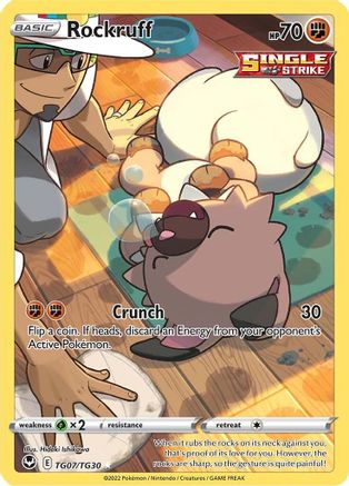 Image of Rockruff TG07/TG30  - Holofoil SWSH12 Silver Tempest Trainer Gallery - Ultra Rare