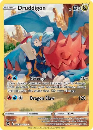 Image of Druddigon TG09/TG30  - Holofoil SWSH12 Silver Tempest Trainer Gallery - Ultra Rare