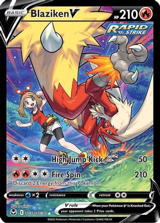 Image of Blaziken V TG14/TG30  - Holofoil SWSH12 Silver Tempest Trainer Gallery - Ultra Rare