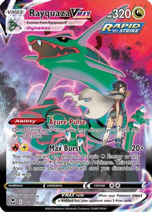 Image of Rayquaza VMAX TG20/TG30  - Holofoil SWSH12 Silver Tempest Trainer Gallery - Ultra Rare