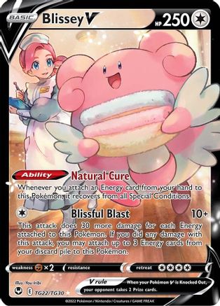 Image of Blissey V TG22/TG30  - Holofoil SWSH12 Silver Tempest Trainer Gallery - Ultra Rare