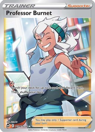 Image of Professor Burnet TG26/TG30  - Holofoil SWSH12 Silver Tempest Trainer Gallery - Ultra Rare
