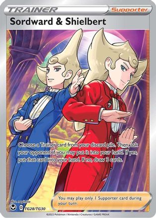 Image of Sordward & Shielbert TG28/TG30  - Holofoil SWSH12 Silver Tempest Trainer Gallery - Ultra Rare