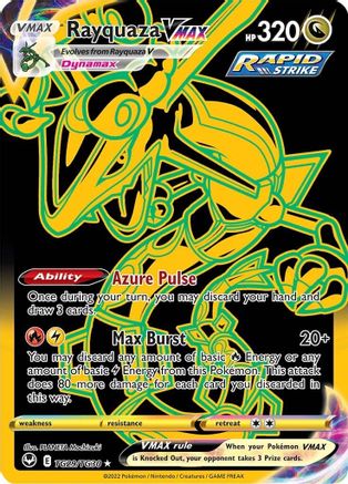 Image of Rayquaza VMAX (Secret) TG29/TG30  - Holofoil SWSH12 Silver Tempest Trainer Gallery - Secret Rare
