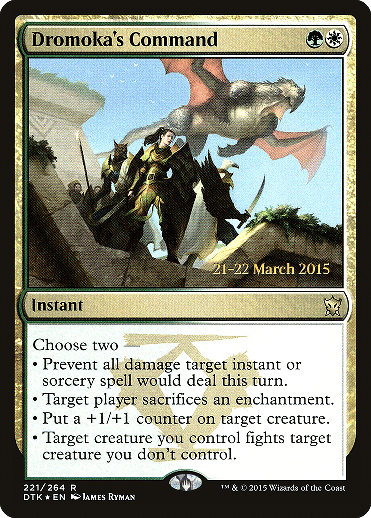 Image of Dromoka's Command (PRE-221) - Dragons of Tarkir Promos Foil