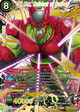 Image of Cell Max, Deliverer of Despair (BT19-153) - Fighters Ambition Foil