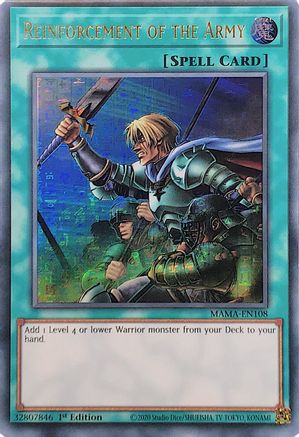 Image of Reinforcement of the Army (Ultra Pharaoh's Rare) (MAMA-EN108) - Magnificent Mavens 1st Edition