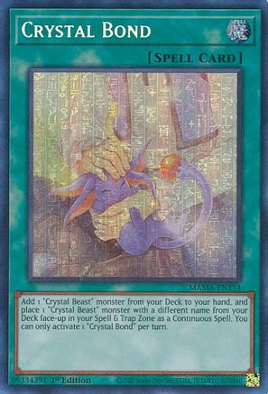 Image of Crystal Bond (Ultra Pharaoh's Rare) (MAMA-EN114) - Magnificent Mavens 1st Edition