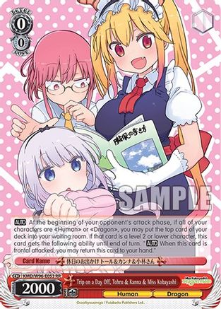 Image of Trip on a Day Off, Tohru & Kanna & Miss Kobayashi (KMD/W96-E053 RR) - Miss Kobayashi's Dragon Maid