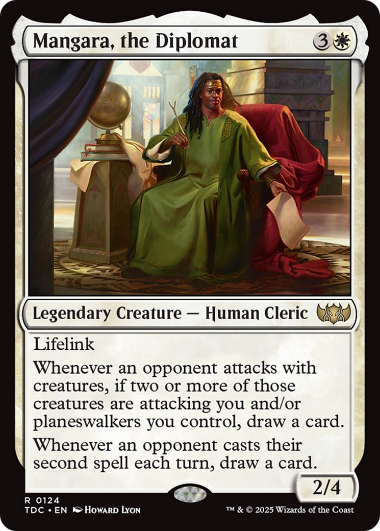 Image of Mangara, the Diplomat (TDC-124) - Commander: Tarkir: Dragonstorm