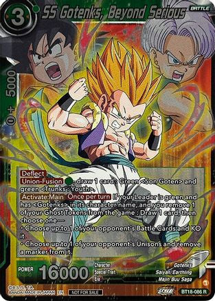 Image of SS Gotenks, Beyond Serious (Zenkai Series Pack Vol.1) (BT18-086) - Tournament Promotion Cards