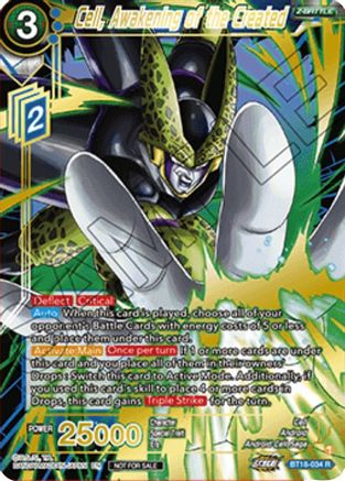 Image of Cell, Awakening of the Created (Zenkai Cup 2022 Top 64) (BT18-034) - Tournament Promotion Cards Foil