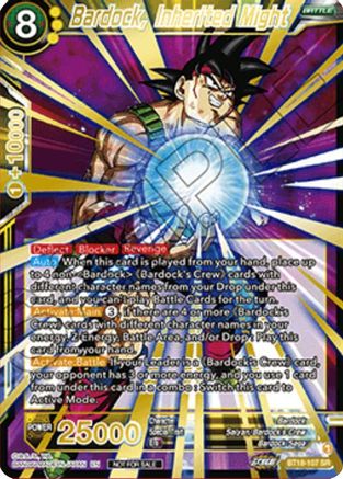 Image of Bardock, Inherited Might (Zenkai Cup 2022 Top 32) (BT18-107) - Tournament Promotion Cards Foil