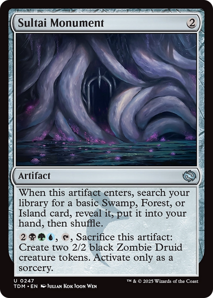 Image of Sultai Monument (TDM-247) - Tarkir: Dragonstorm Foil