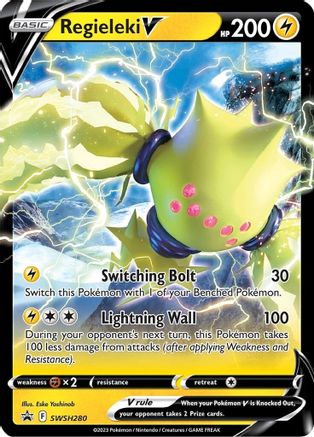 Image of Regieleki V SWSH280  - Holofoil SWSH Sword & Shield Promo Cards - Promo