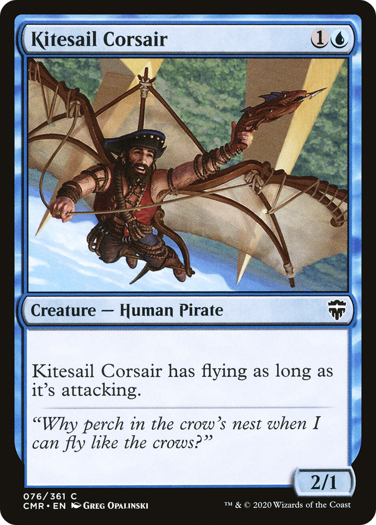 Image of Kitesail Corsair (CMR-076) - Commander Legends Foil