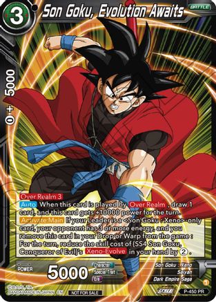Image of Son Goku, Evolution Awaits (P-450) - Tournament Promotion Cards